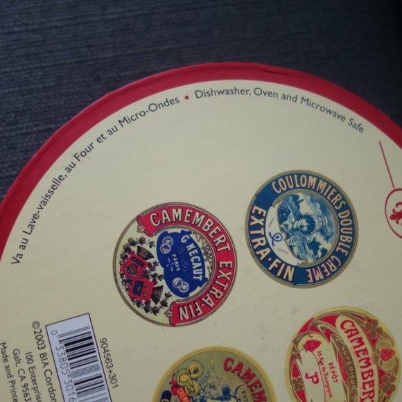 Set of Four(4) BIA Cordon Bleu Camembert 8" Ceramic Plates with Original Box - Picture 11 of 15